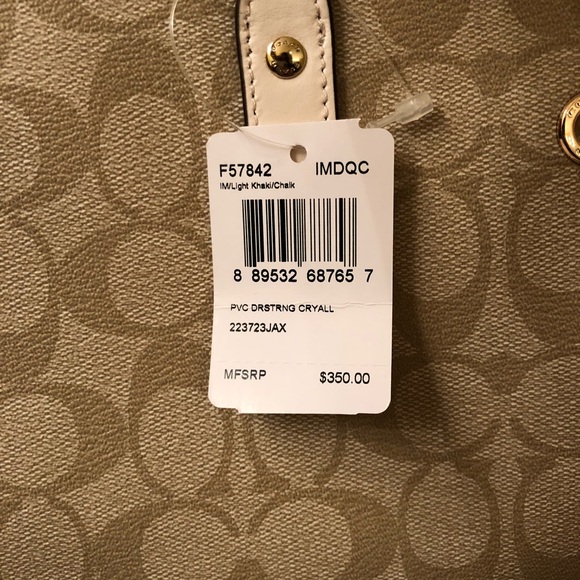 NWT Authentic Coach Carryall Purse - Picture 3 of 5